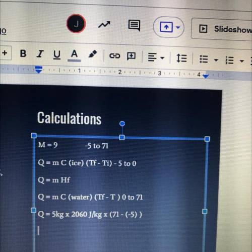 Champurrado - calculations | help me find all the Q’s then plug them in