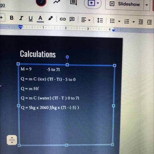 Champurrado - calculations | help me find all the Q’s then plug them in