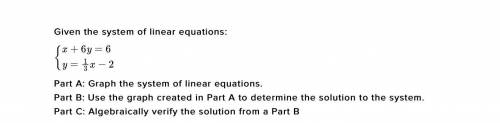 Thank you will give thanks + more + brainliest

Given the system of linear equations:{x+6y=6 y