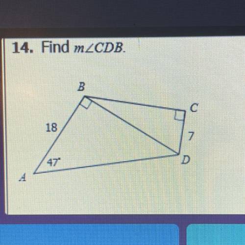 Find angle CDB????????