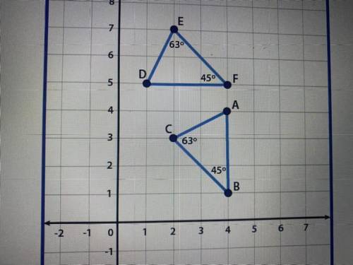 Which statement correctly names the congruent triangles and justifies the reason for congruence?