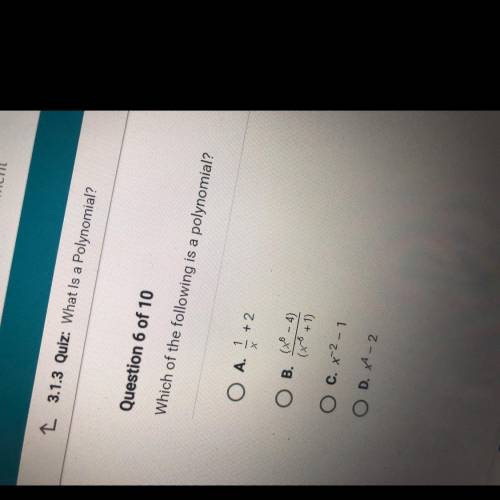 Which of the following is a polynomial ?