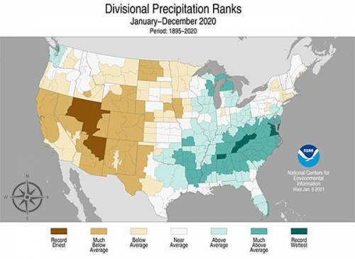 Review the map of precipitation rates below.

-------------------------------------------THE PHOTO