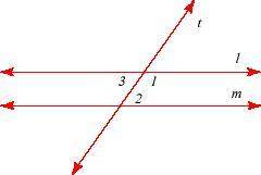 Given: 1 and 2 are supplementary angles Prove: l || m

STATEMENT REASON
1.∠1 and ∠2 are supplement