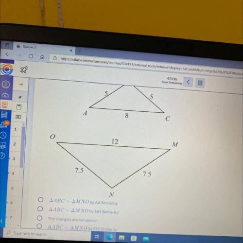 Are the two triangles similar? how do you know?
