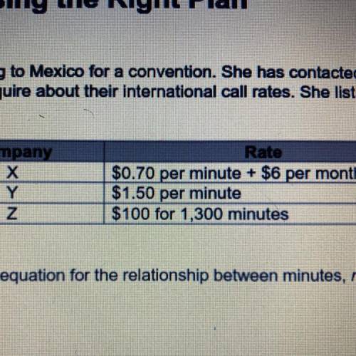 Caiden is going to Mexico for a convention she has contacted three companies to inquire about the i