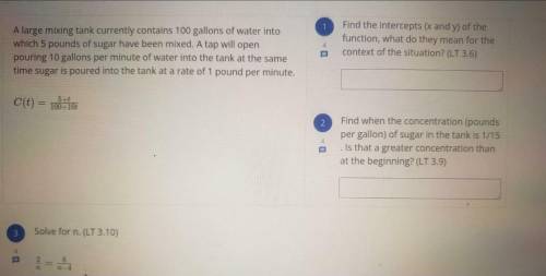 HELP ME?

identify intercepts of rational function and explain what they means in context.Solve ra