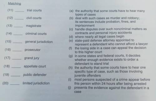 True/False Questions:

- About half of all courts are presided over by judges.- The Supreme Court