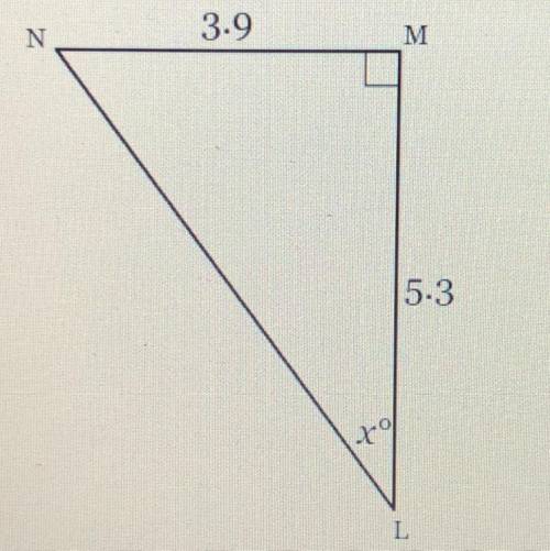 Solve for x round to the nearest tenth of a degree if necessary 55 POINTS PLZ HELP