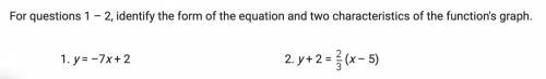 Need help with these two math questions