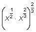 What is the first step to simplify the exponents in: