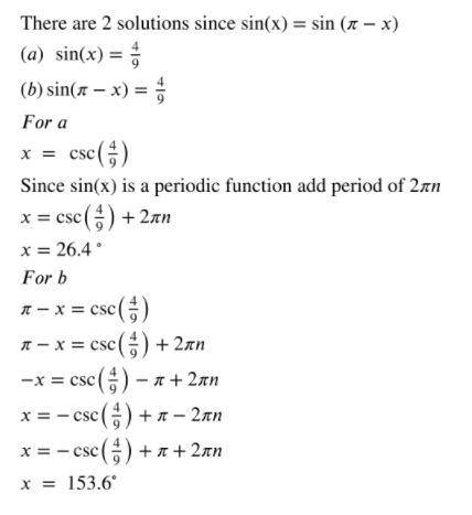 What is the measure of ∠X to the nearest degree if sinX=?