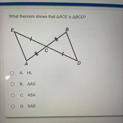 Which theorem shows that ACE = BCD?