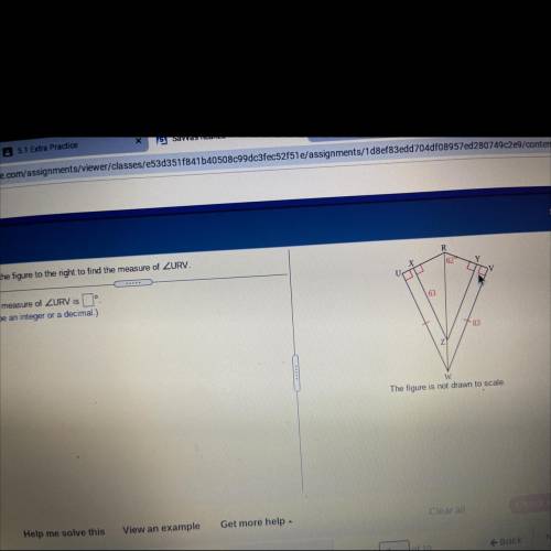 Use the figure to find the measure of