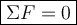 \large\boxed{\Sigma F = 0}