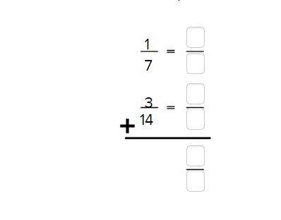 Convert these unlike fractions to equivalent like fractions and add them. You must use the LCD to g