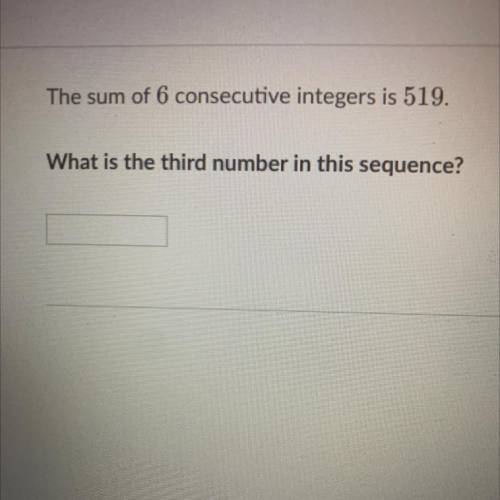 What is the third number in this sequence?
