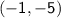 \sf{}( - 1, - 5)