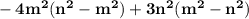 \bf -4m^2(n^2-m^2)+3n^2(m^2-n^2)