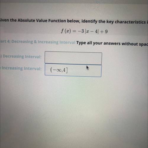 What's the decreasing interval?