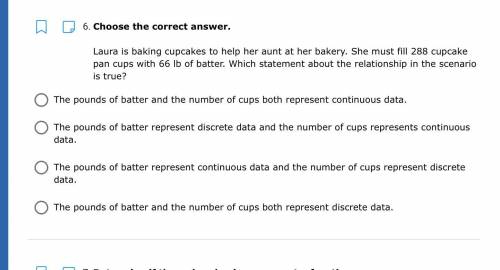 Laura is baking cupcakes to help her aunt at her bakery. She must fill 288 cupcake pan cups with 66