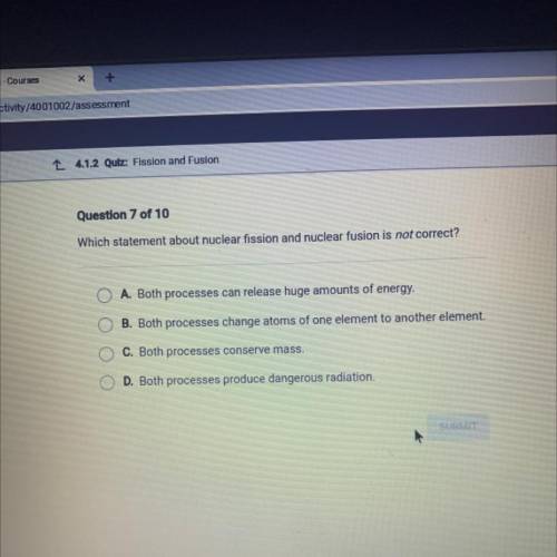 Which statement about nuclear fission and nuclear fusion is not correct?