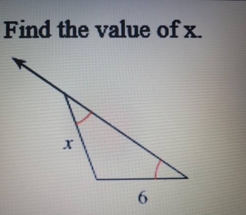 Can someone help me solve this? I'm a bit stuck.Find the value of x and show your work.