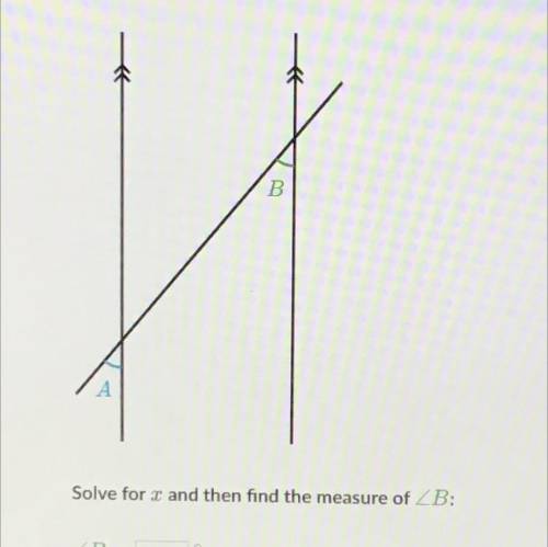 The angle measurements in the diagram are represented by the following expressions.

ZA = 5x - 5
Z