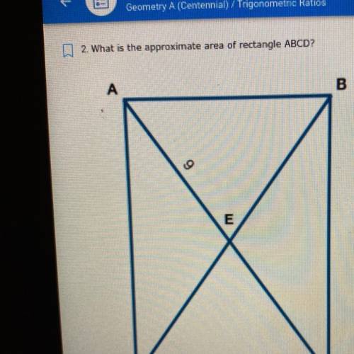 2. What is the approximate area of rectangle ABCD?