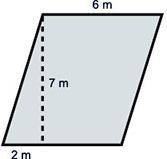 HURRY UP I AM DIENG I WILL GIVE BRAINLIESTThe area of the parallelogram below is ____ square meters