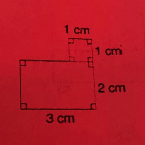 Find the area of the figure