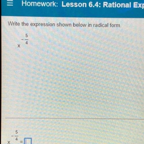 The radical form plz someone help