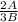 \frac{2A}{3B}