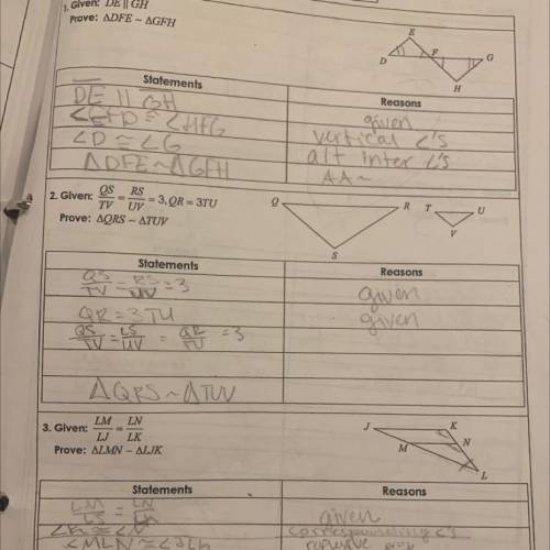 Please help similar triangle proofs
Question 2