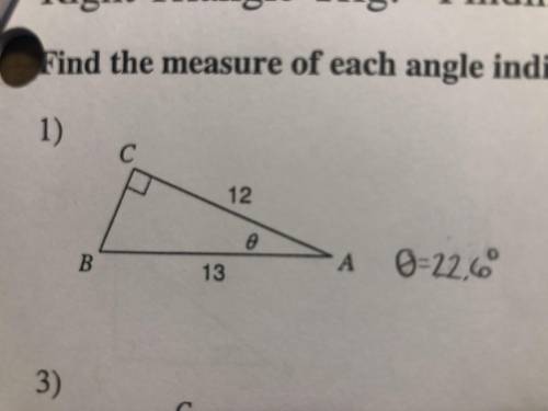 Please help! Double points! Not sure how to find angle A, but I know the answer.
