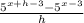 \frac{5^{x+h-3}-5^{x-3}  }{h}