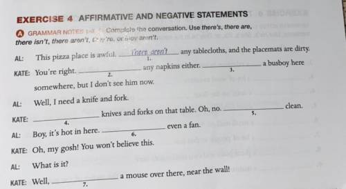 Afirmative and negative statements