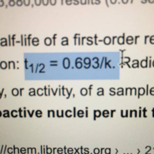 The rate of decay of a radioactive substances is calculated by