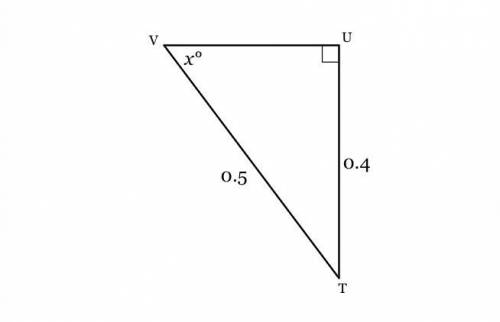 Solve for x. Round to the nearest tenth of a degree, if necessary.