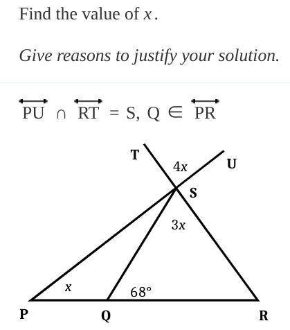 Find the value of x.