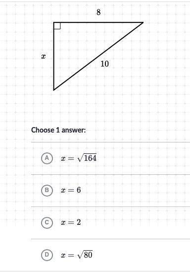 Please help me find (x), the options are in the picture.