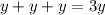 y+y+y=3y