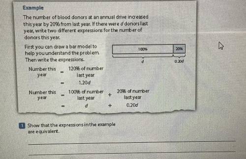 Plsss help!! Show that the expressions in the example are equivalent