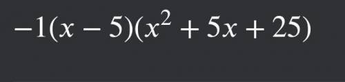 How do you factor 125-x^3?