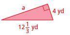 Find the missing length of the triangle