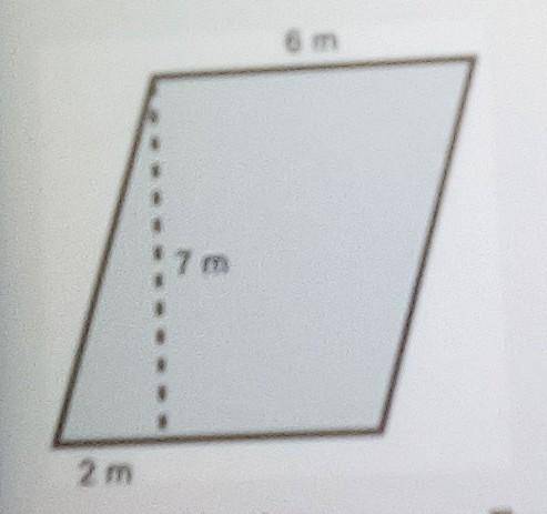 (05.02) the area of the parallelogram below is ____ square meters.