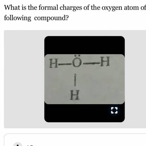 Formal charge of the following compound