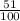 \frac{51}{100}