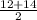 \frac{12+14}{2}