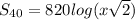 S_{40}=820 log (x\sqrt{2})